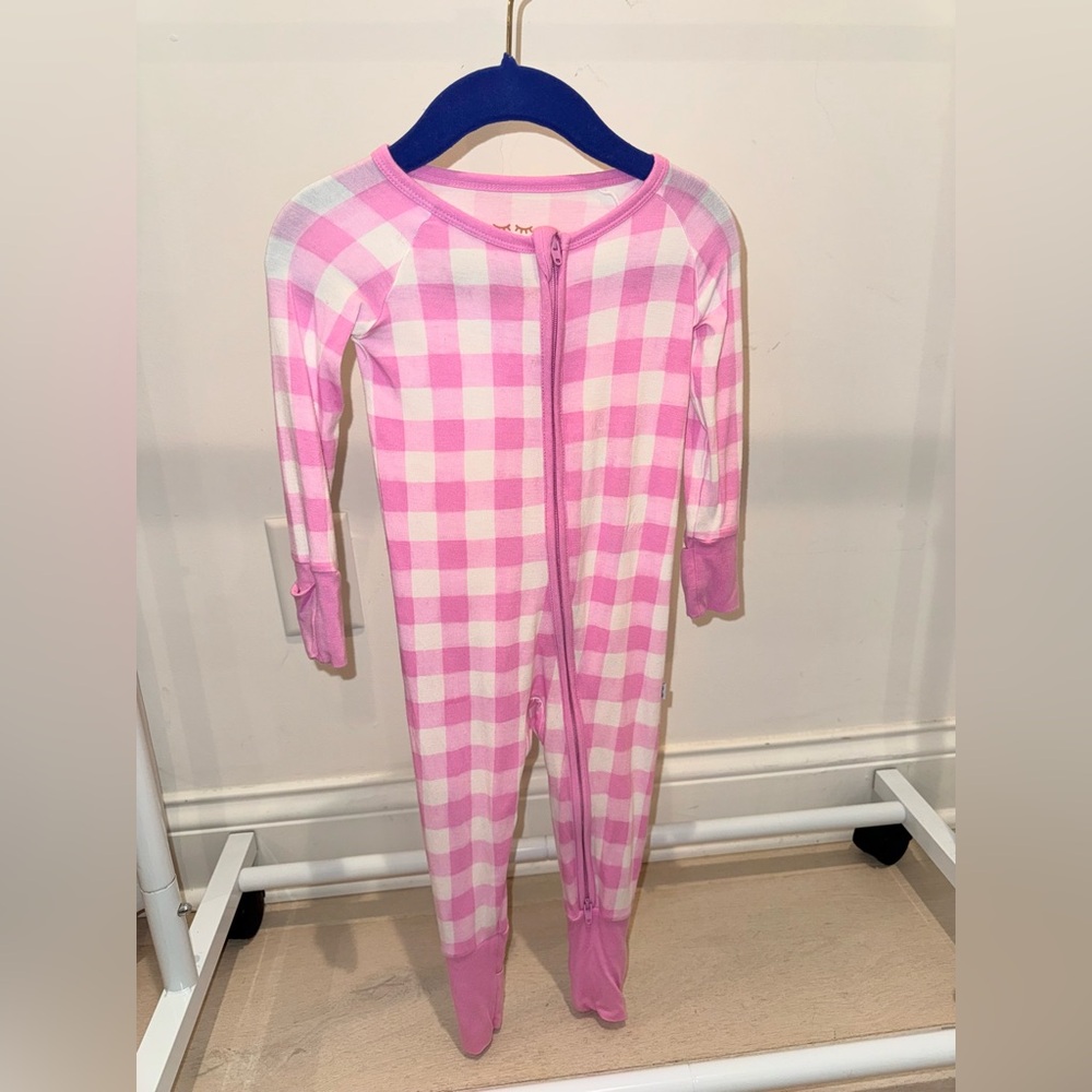 Pristine Little Sleepies Limited Edition Gingham Zippy 6-12 months - Picture 2 of 5
